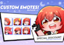 create cute adorable chibi twitch emotes for your channel